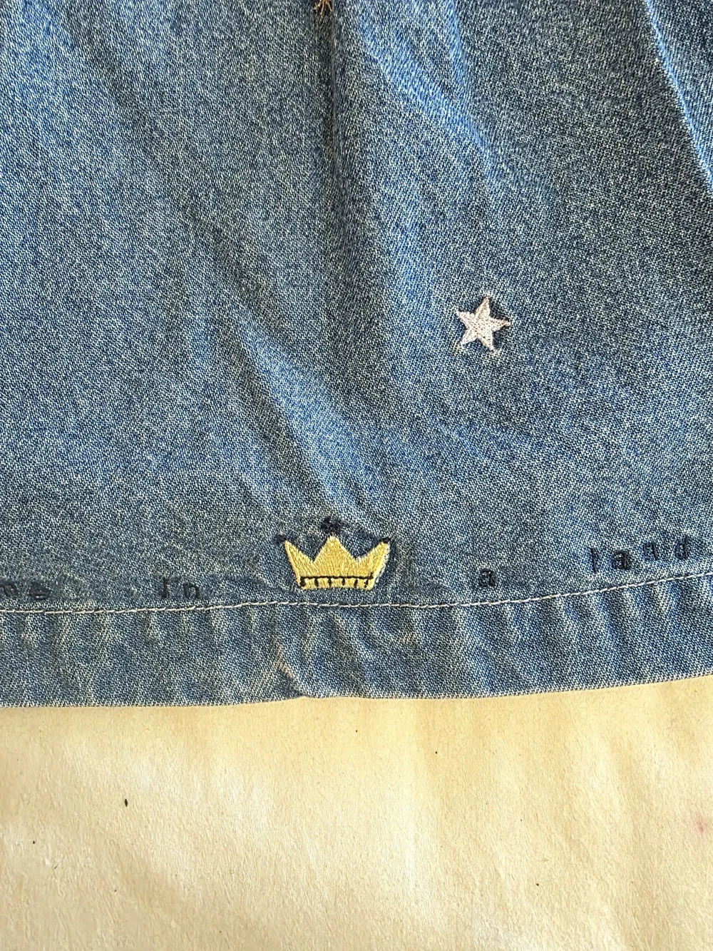 Vintage Baby Gap Denim Dress 2T 1999 Once Upon A Time Fairytale Overall Dress